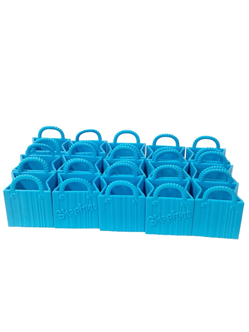 Shopkins Blue shopping Bags‎ Lot of 15 Toy Accessories